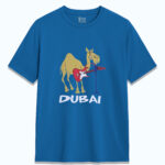 Dubai UAE Souvenir T-Shirt – Funny Camel with Guitar Graphic Tee, Unisex Fit, 100% Cotton - Image 6