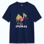 Dubai UAE Souvenir T-Shirt – Funny Camel with Guitar Graphic Tee, Unisex Fit, 100% Cotton - Image 2