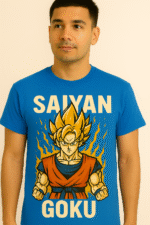 Saiyan Goku Power-Up T-Shirt - 100% Cotton - Image 7