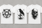 Gothic Grunge T-Shirt Trio – Set of 3 - 100% Cotton