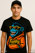 Funky Monkey Graphic T-Shirt - 100% Cotton - Image 3