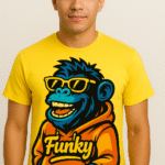 Funky Monkey Graphic T-Shirt - 100% Cotton