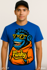 Funky Monkey Graphic T-Shirt - 100% Cotton - Image 5