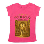 Gold Souq Dubai Women's T-Shirt –  Souvenir Tee UAE Heritage Gift 100 % White Cotton - Image 5