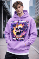 Worldwide No Limits Graphic Hoodie – Men’s Streetwear Hoodie with Skull Flame Print | Premium Cotton Fleece - Image 12